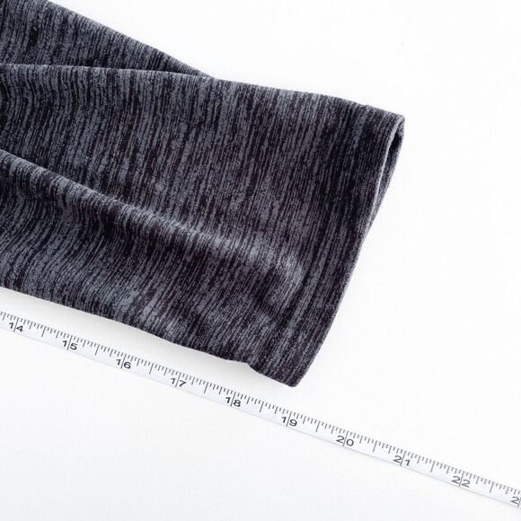 Nola Women's Heathered Draped Neck Open Front Knit Cardigan Gray Black Size 22 - Picture 6 of 7